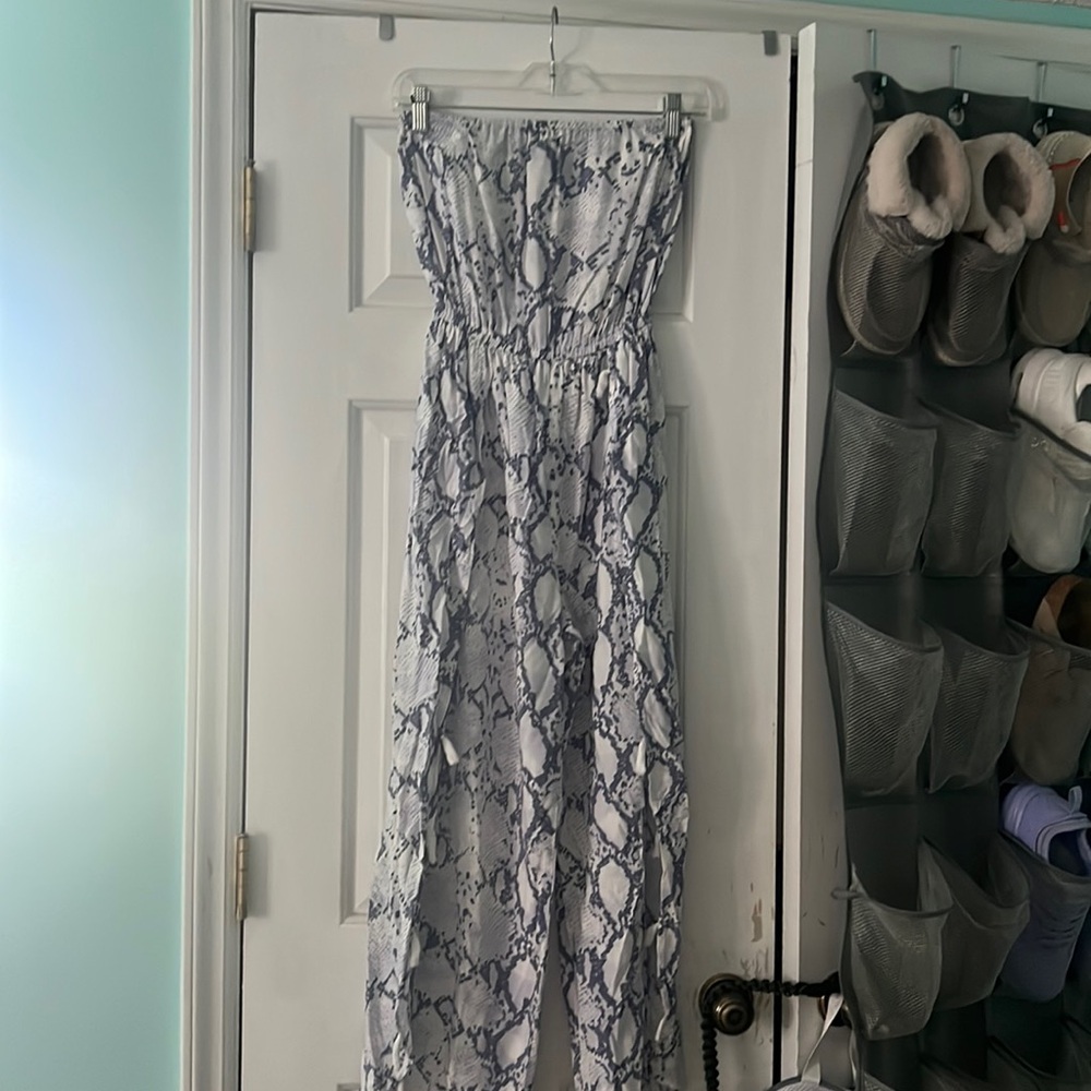 snakeskin jumpsuit